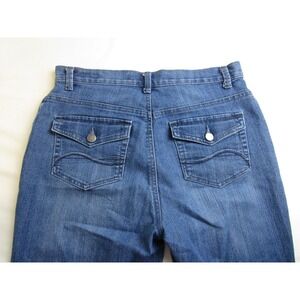 Gloria Vanderbilt Jeans Amanda Skimmer Capri Back Flap Pockets Women's Size 8